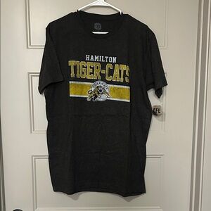 CFL Hamilton Tiger-Cats Brown short sleeve T-Shirt Large